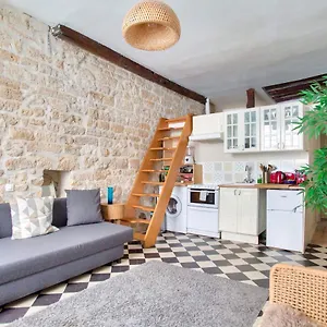 Cozy 1 Mezzanine & 1bedroom Louvre Moulins Free Netflix , Parijs Frankrijk